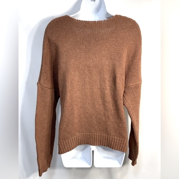 ASTR Women’s Rust Wrap Sweater - Picture 2 of 5